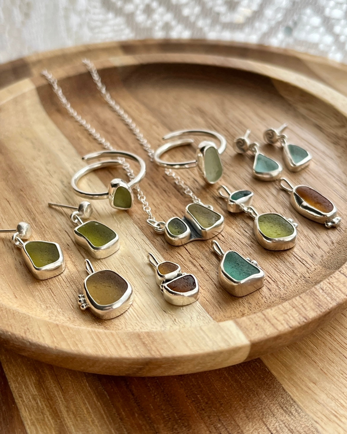 Amber Bezel Necklace