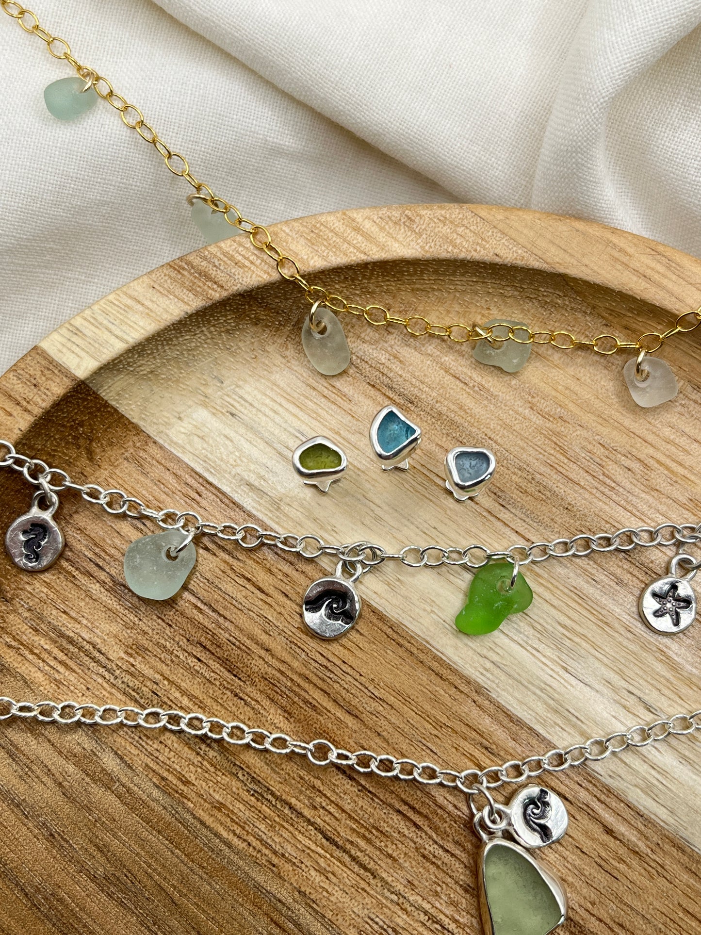 Green Charm Bracelet