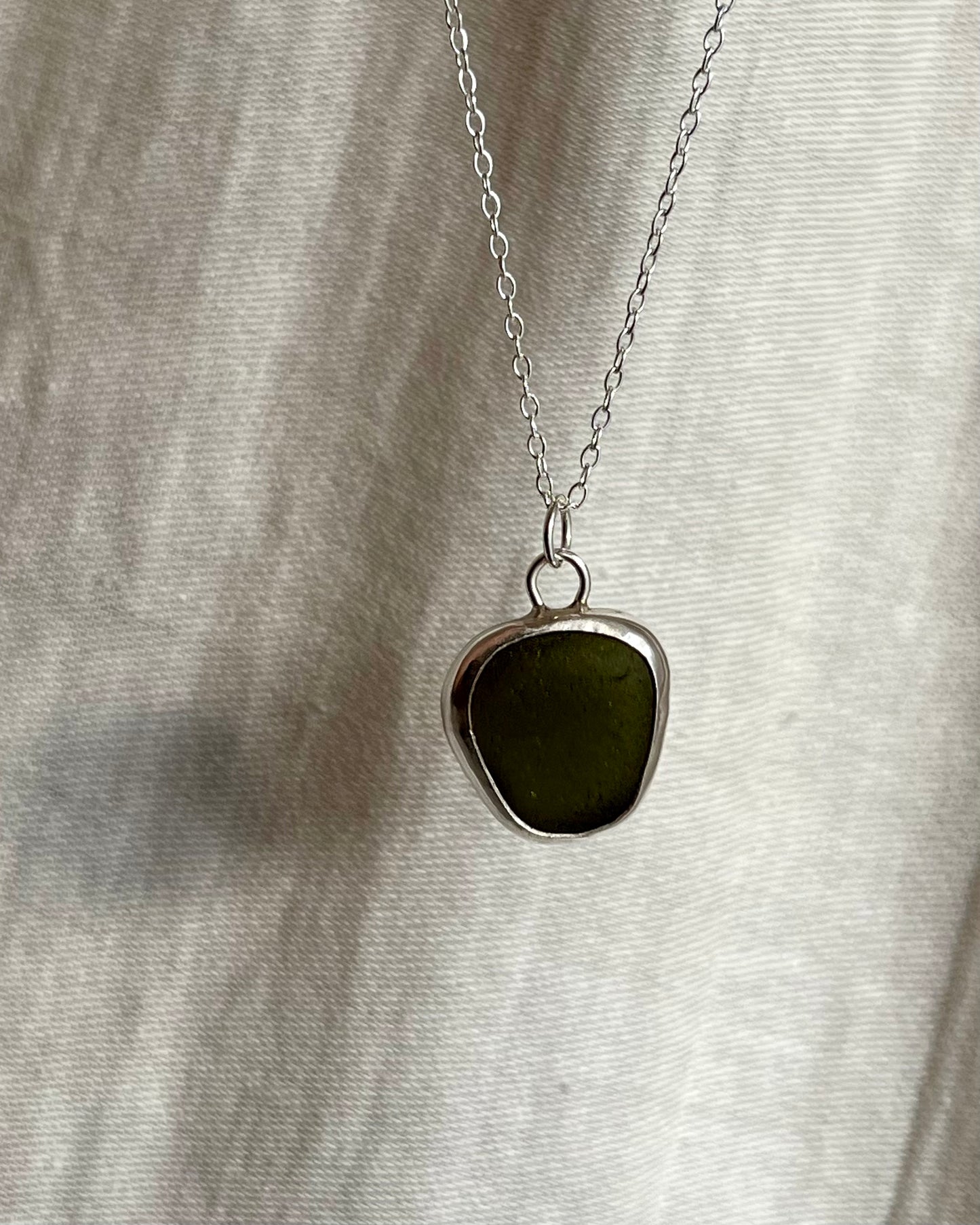 Pirate Glass Backless Bezel Necklace