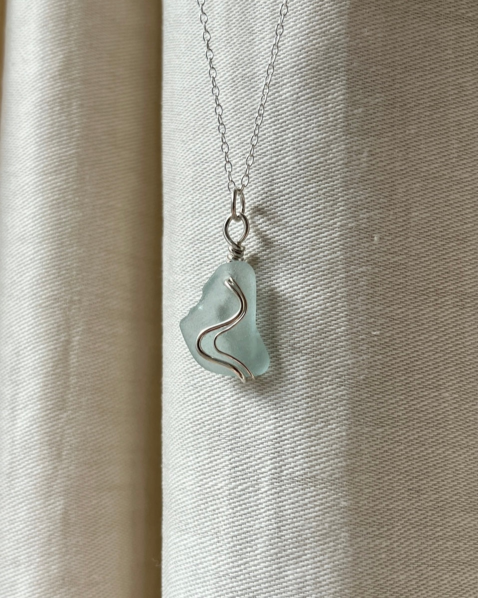 Blue Ripple Necklace