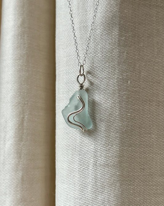 Blue Ripple Necklace