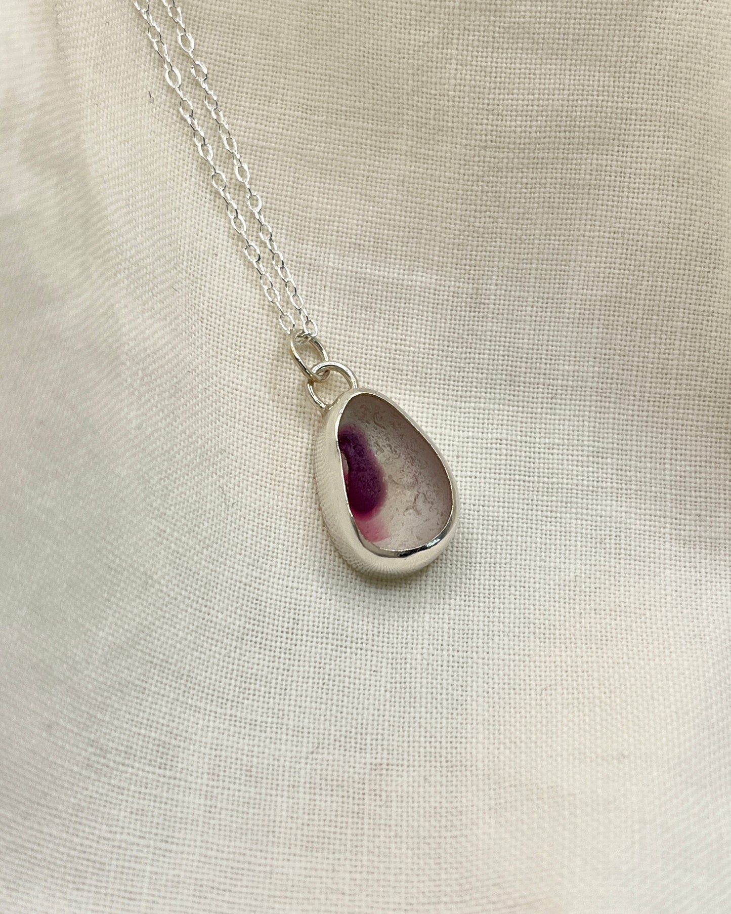 Seaham Purple Multi Bezel Necklace