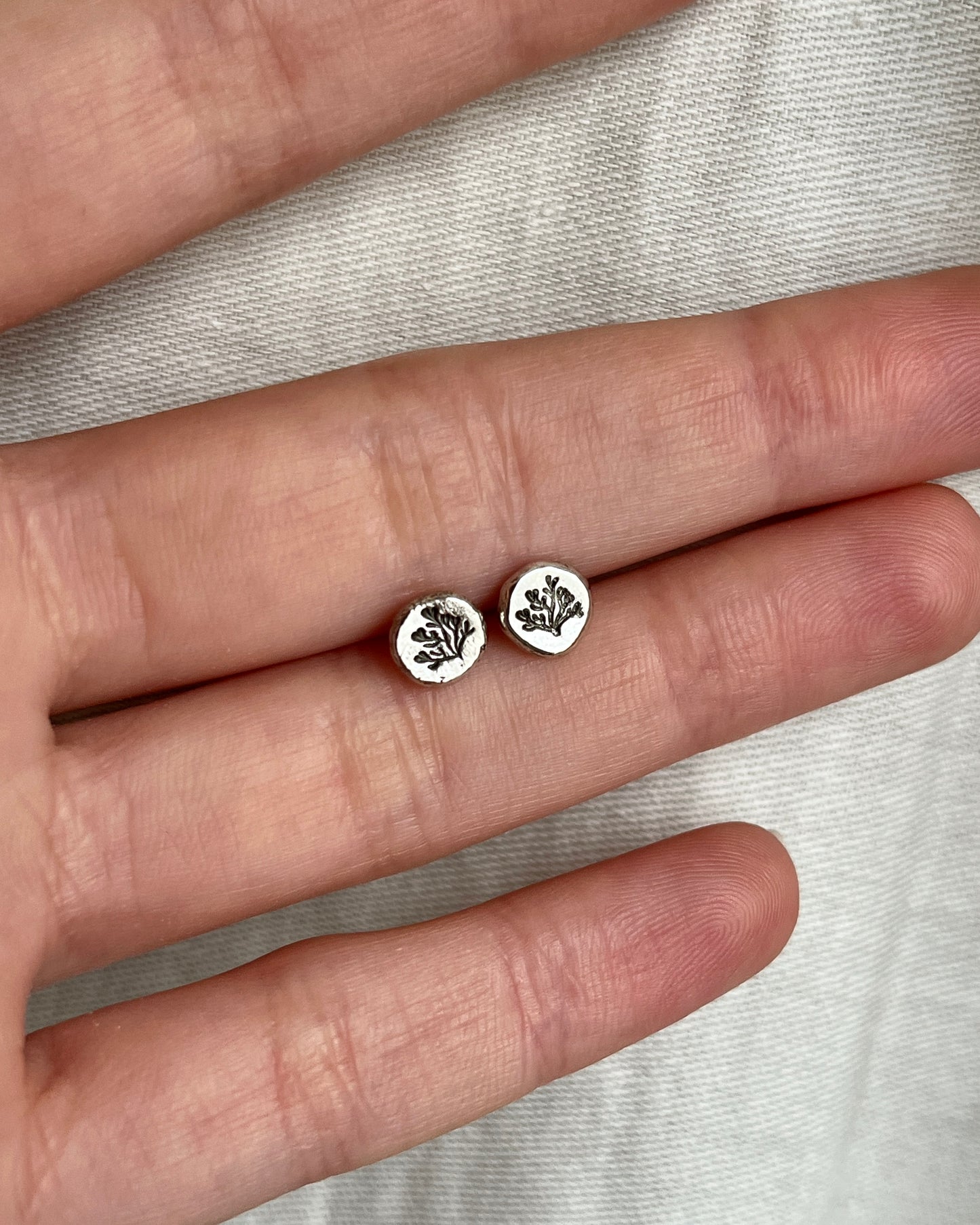 Nautical Stamp Stud Earrings