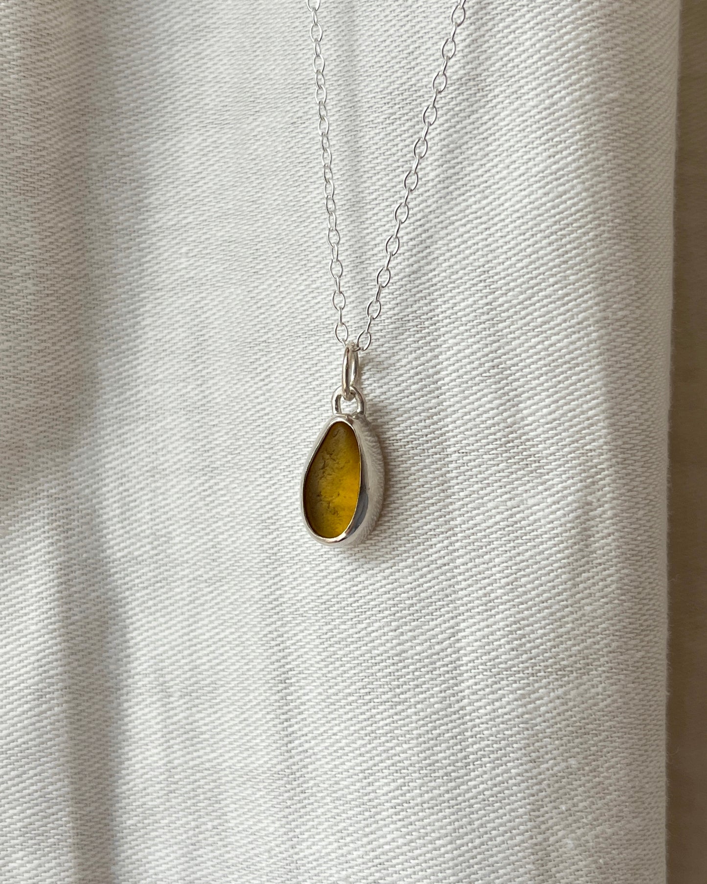 Seaham Yellow Bezel Necklace