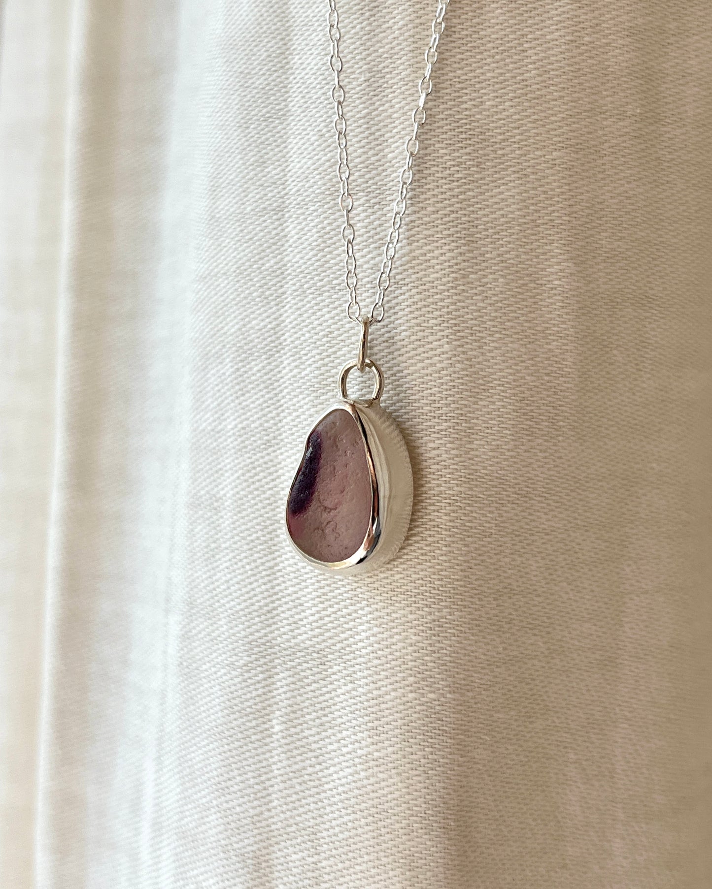 Seaham Purple Multi Bezel Necklace