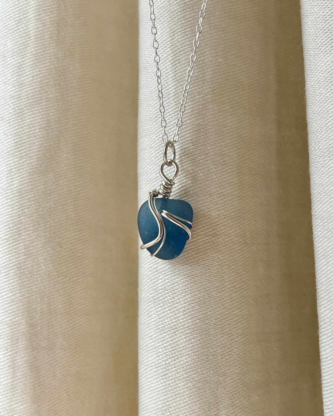 Blue Ripple Necklace