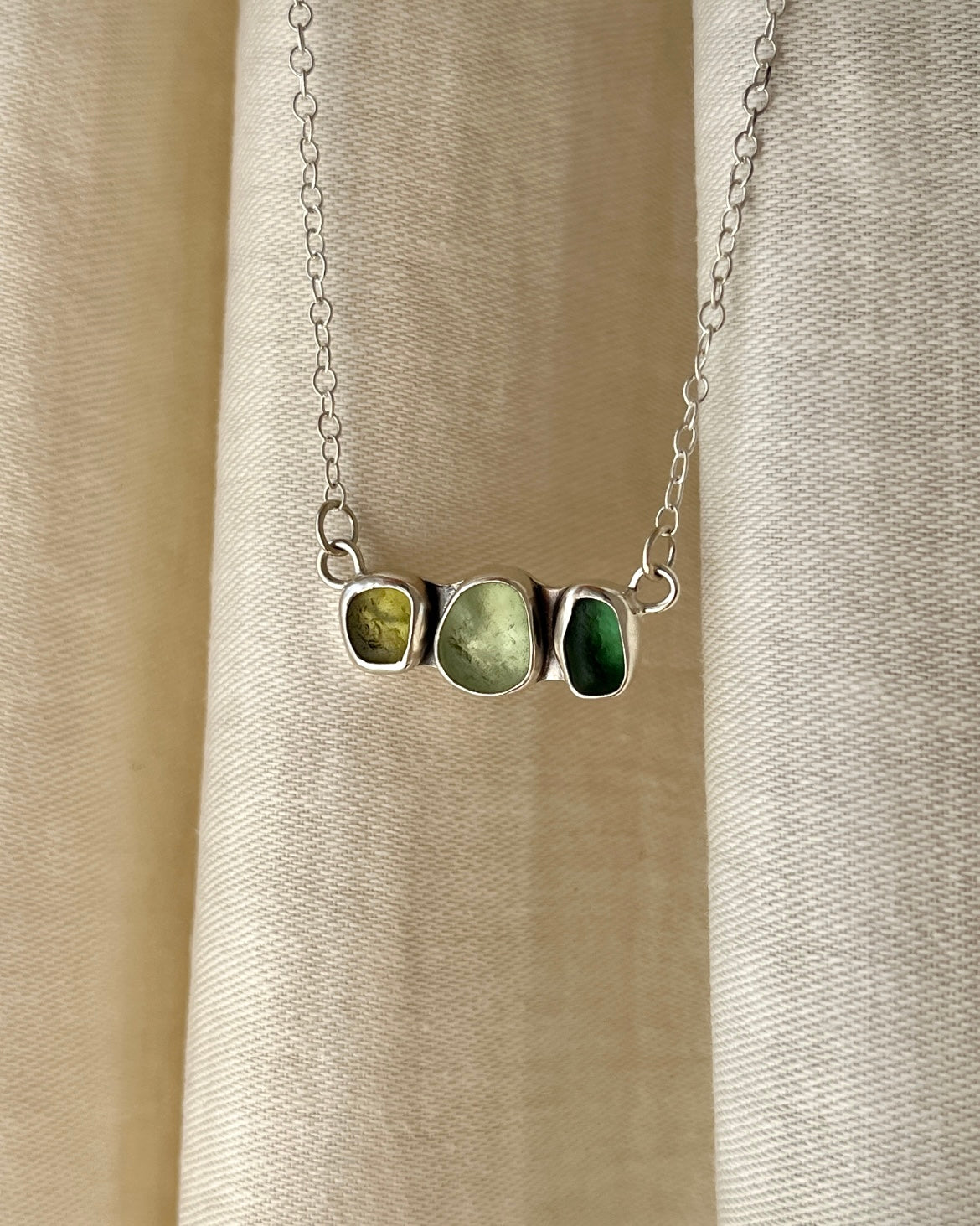 Seaham Green Three-Toned Necklace