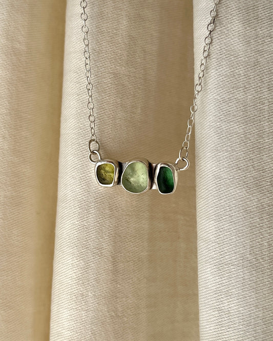 Seaham Green Three-Toned Necklace
