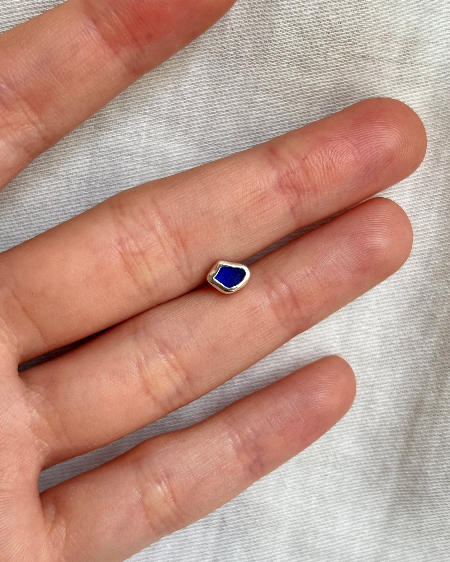 Cobalt Blue Labret Stud