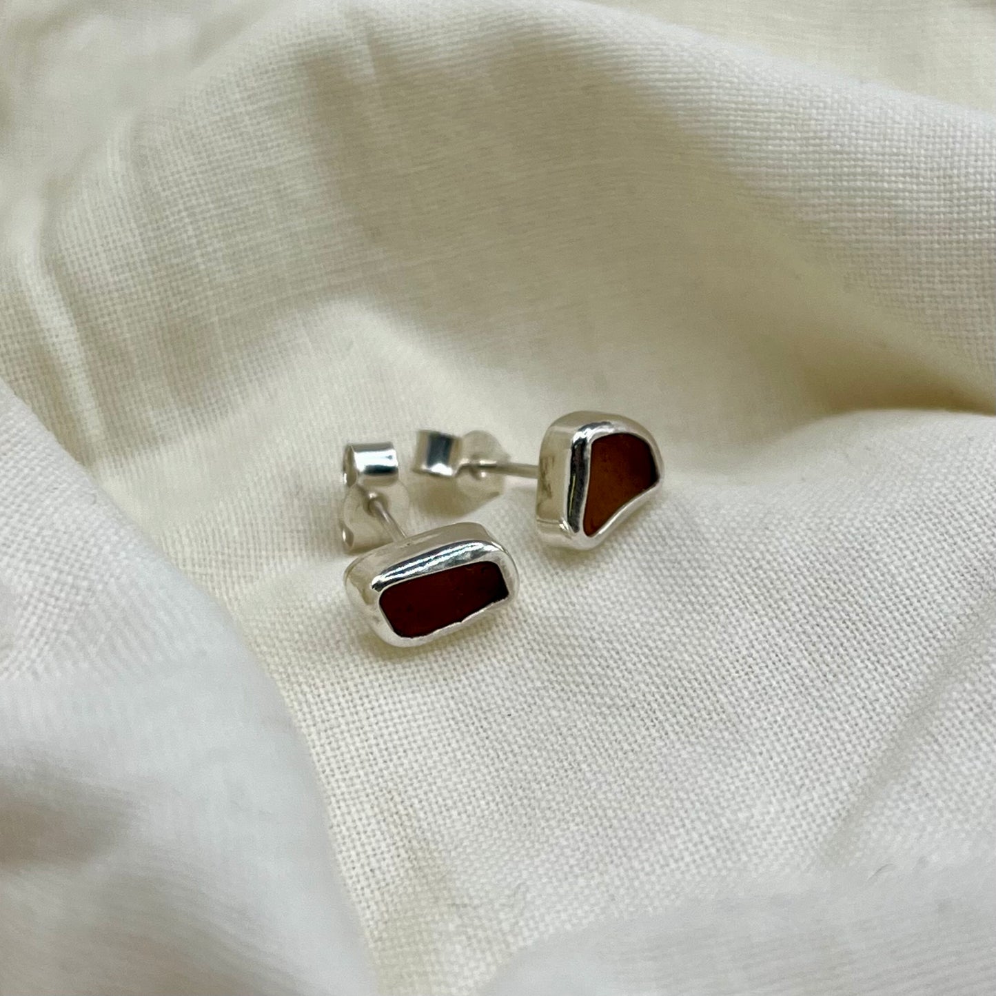 Brown Stud Earrings