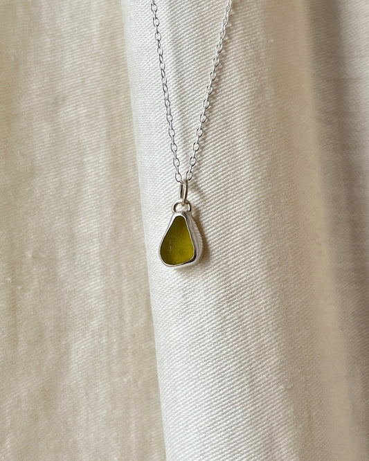 Yellow Bezel Necklace