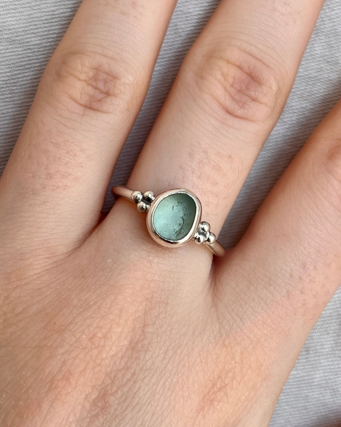 Seaham Seafoam Adjustable Ring