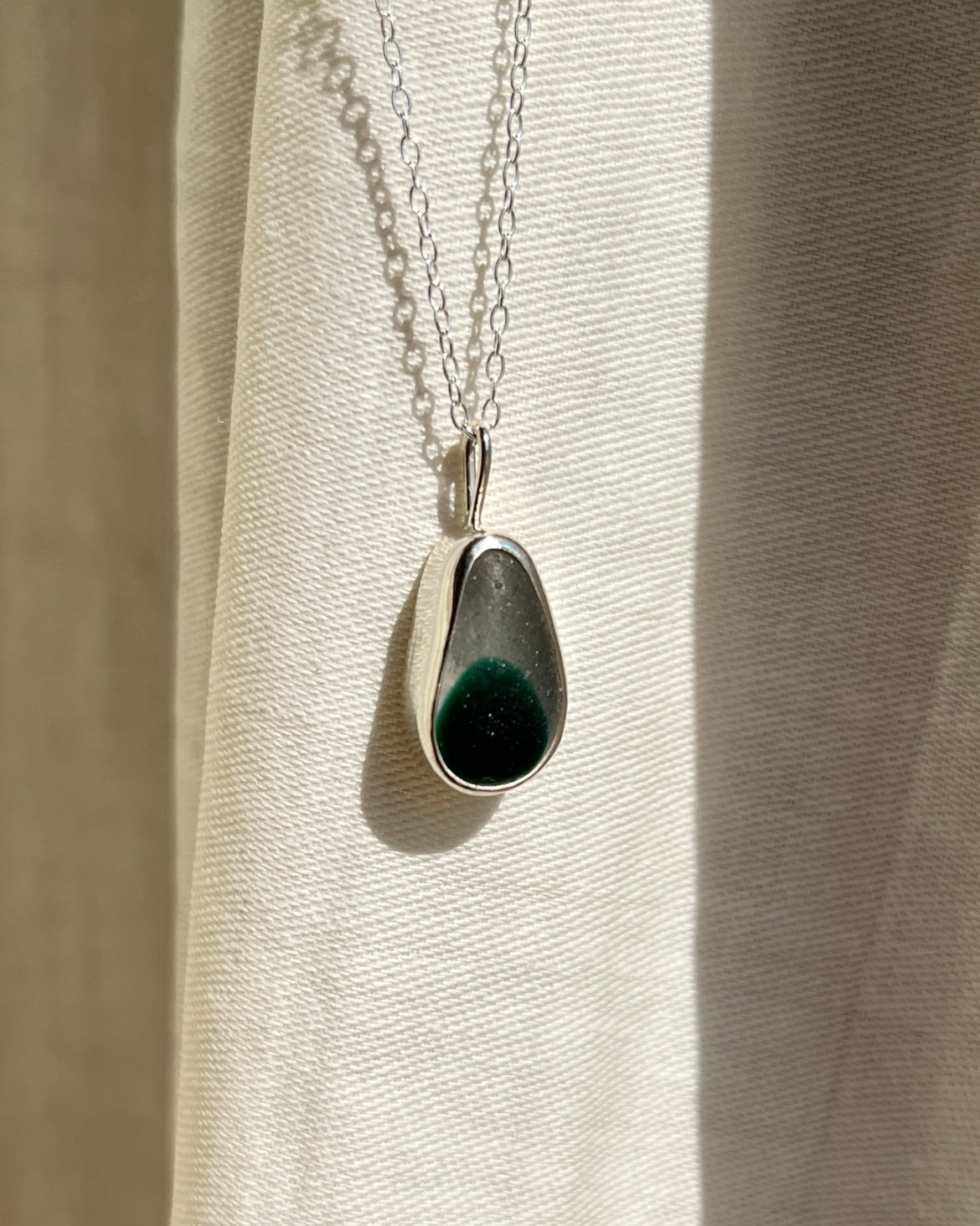 Seaham Green Multi Bezel Necklace