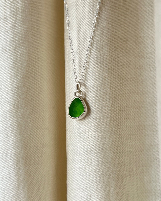 Green Bezel Necklace
