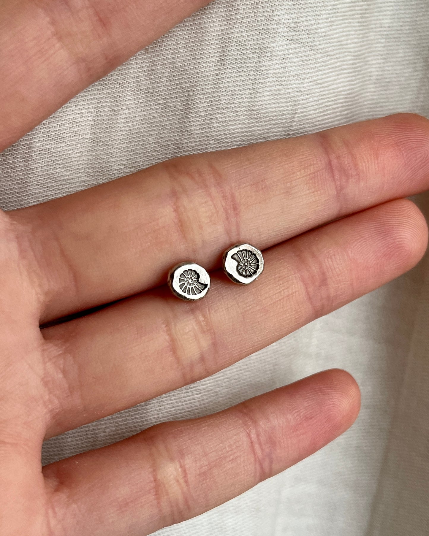 Nautical Stamp Stud Earrings