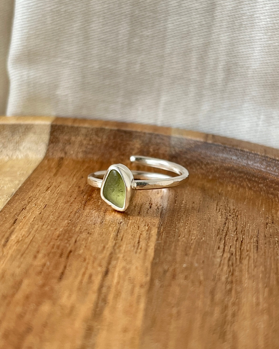 Lime Adjustable Ring