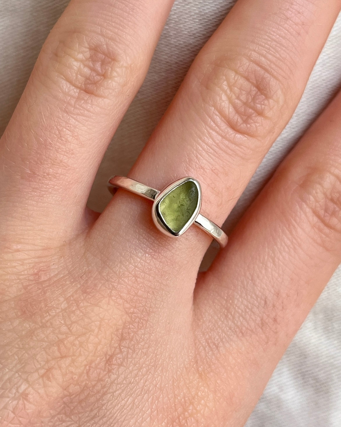 Lime Adjustable Ring