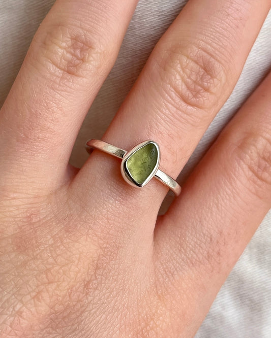 Lime Adjustable Ring