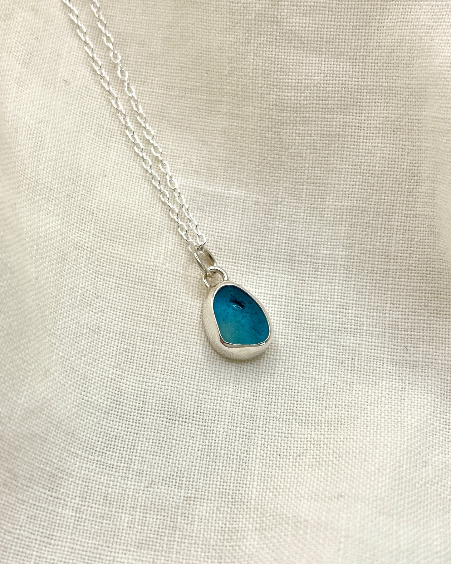 Seaham Turquoise Bezel Necklace