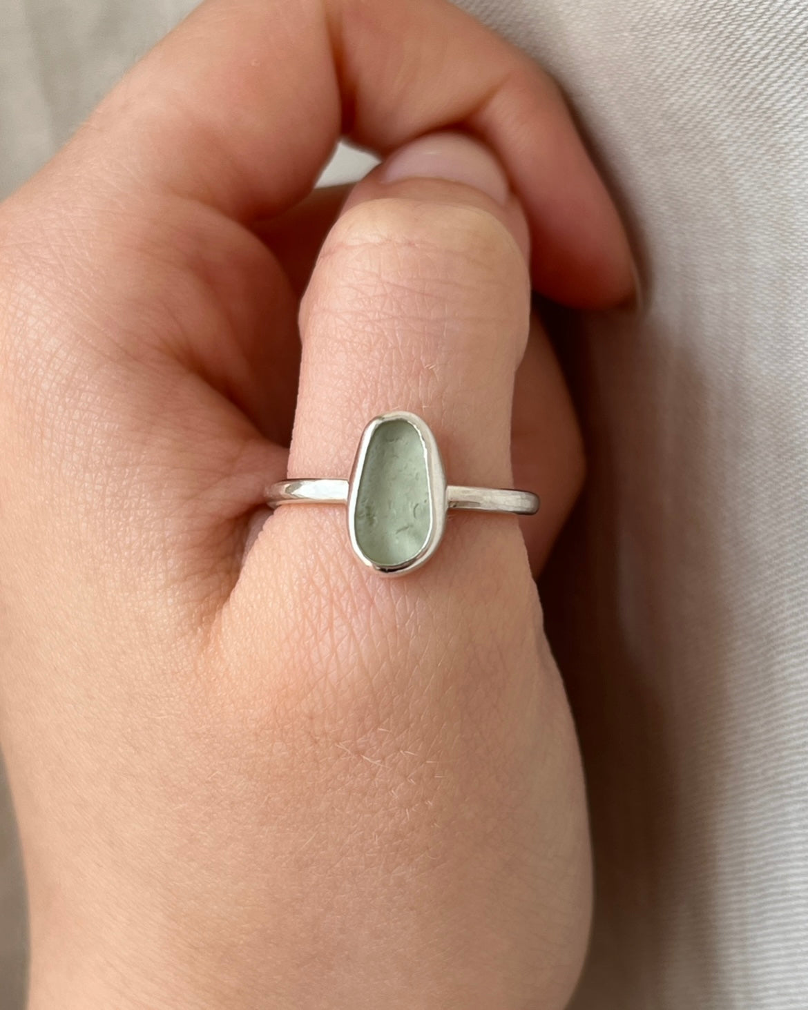Seafoam Adjustable Ring