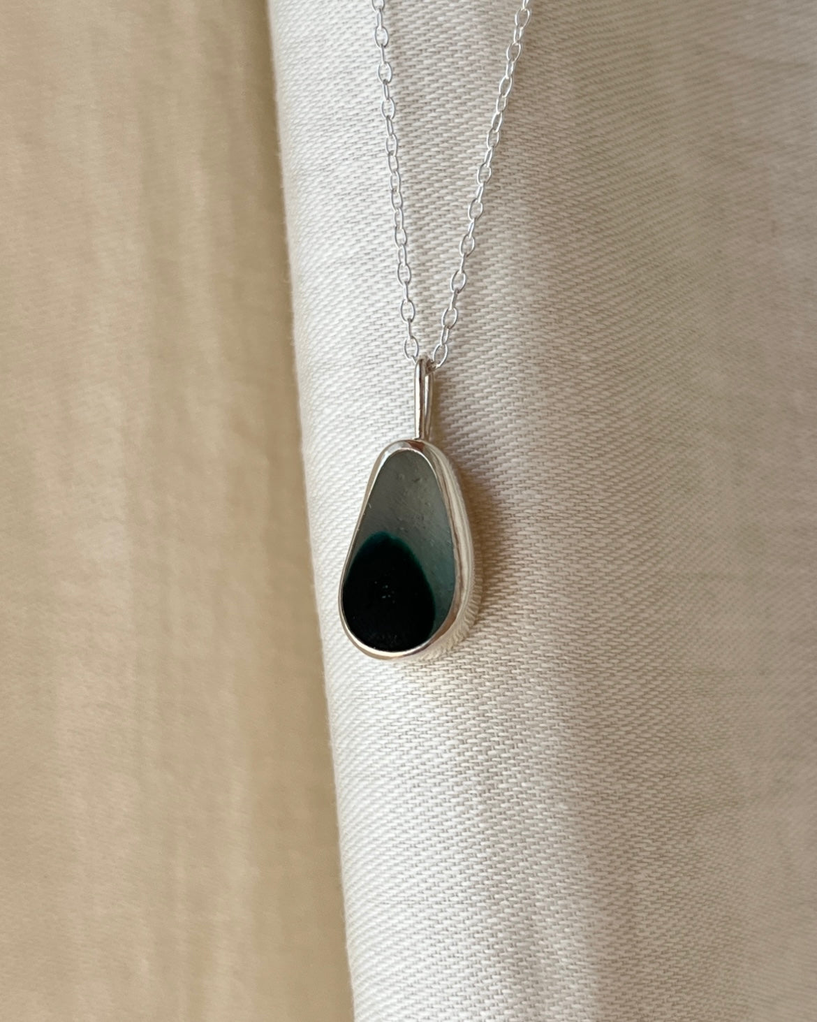 Seaham Green Multi Bezel Necklace
