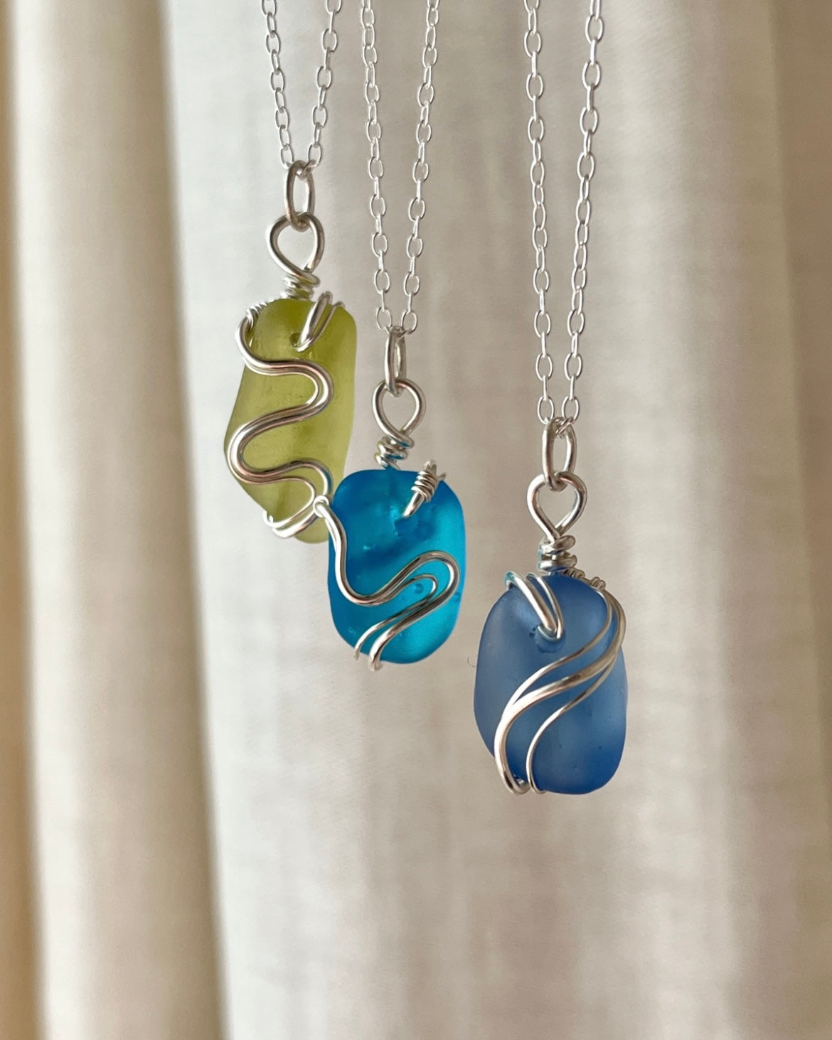 Lime Ripple Necklace