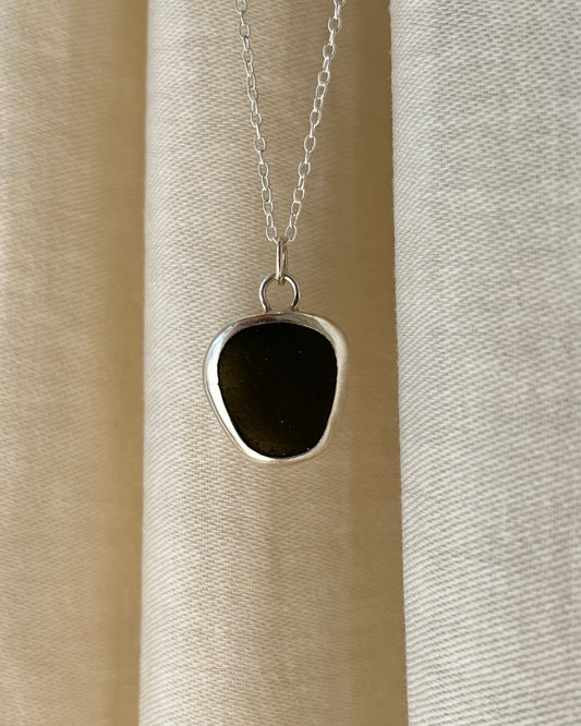 Pirate Glass Backless Bezel Necklace