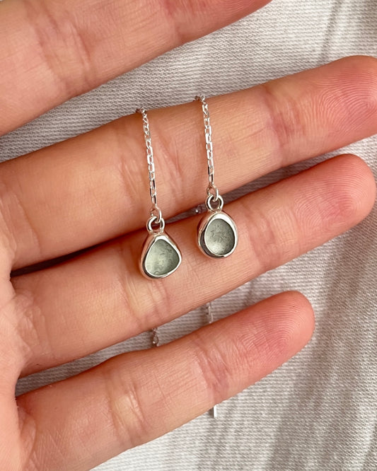 Seafoam Threader Earrings