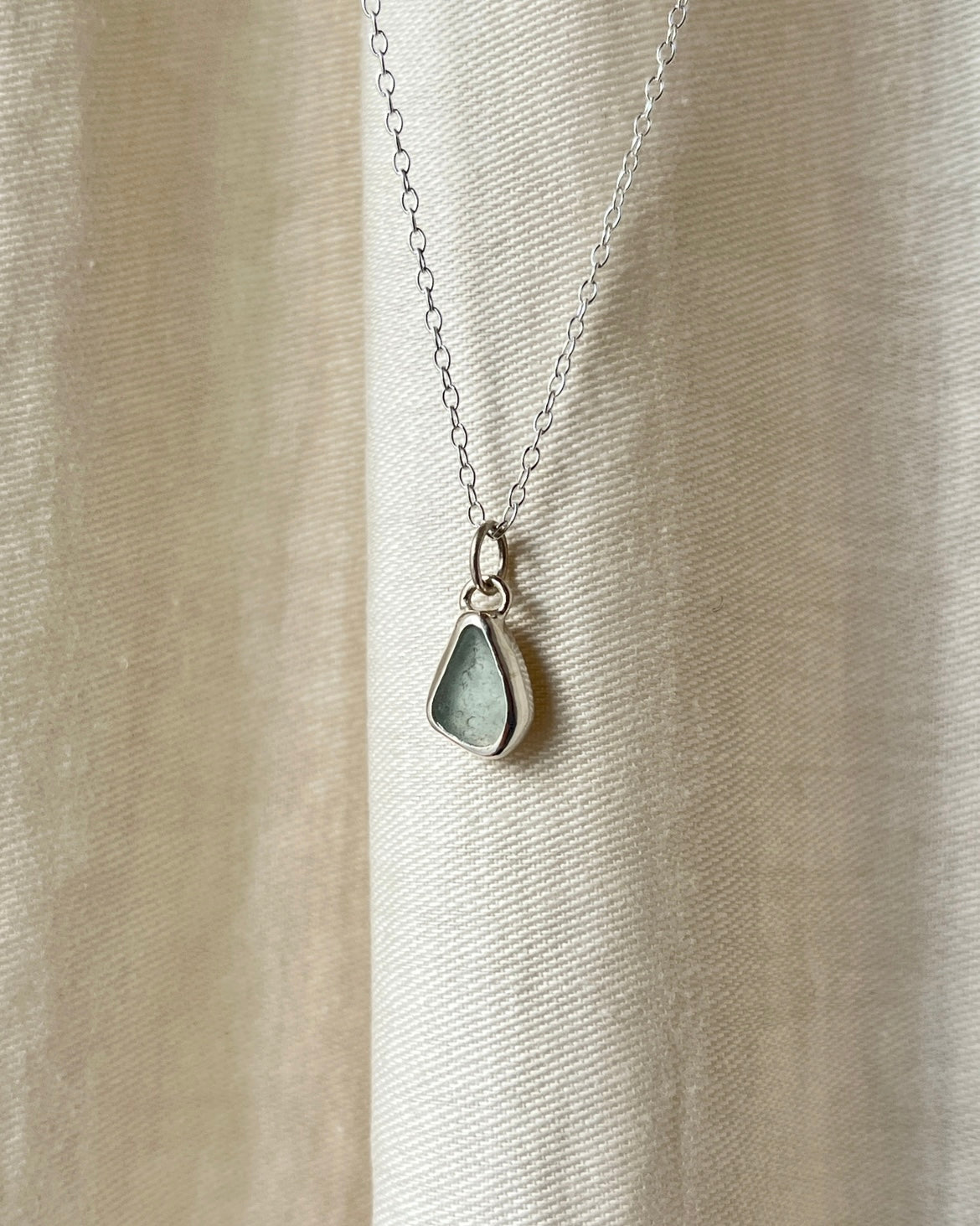 Blue Bezel Necklace