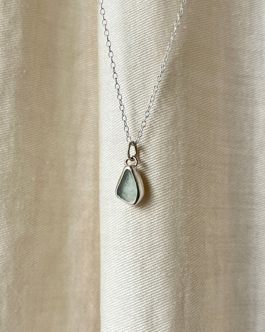 Blue Bezel Necklace