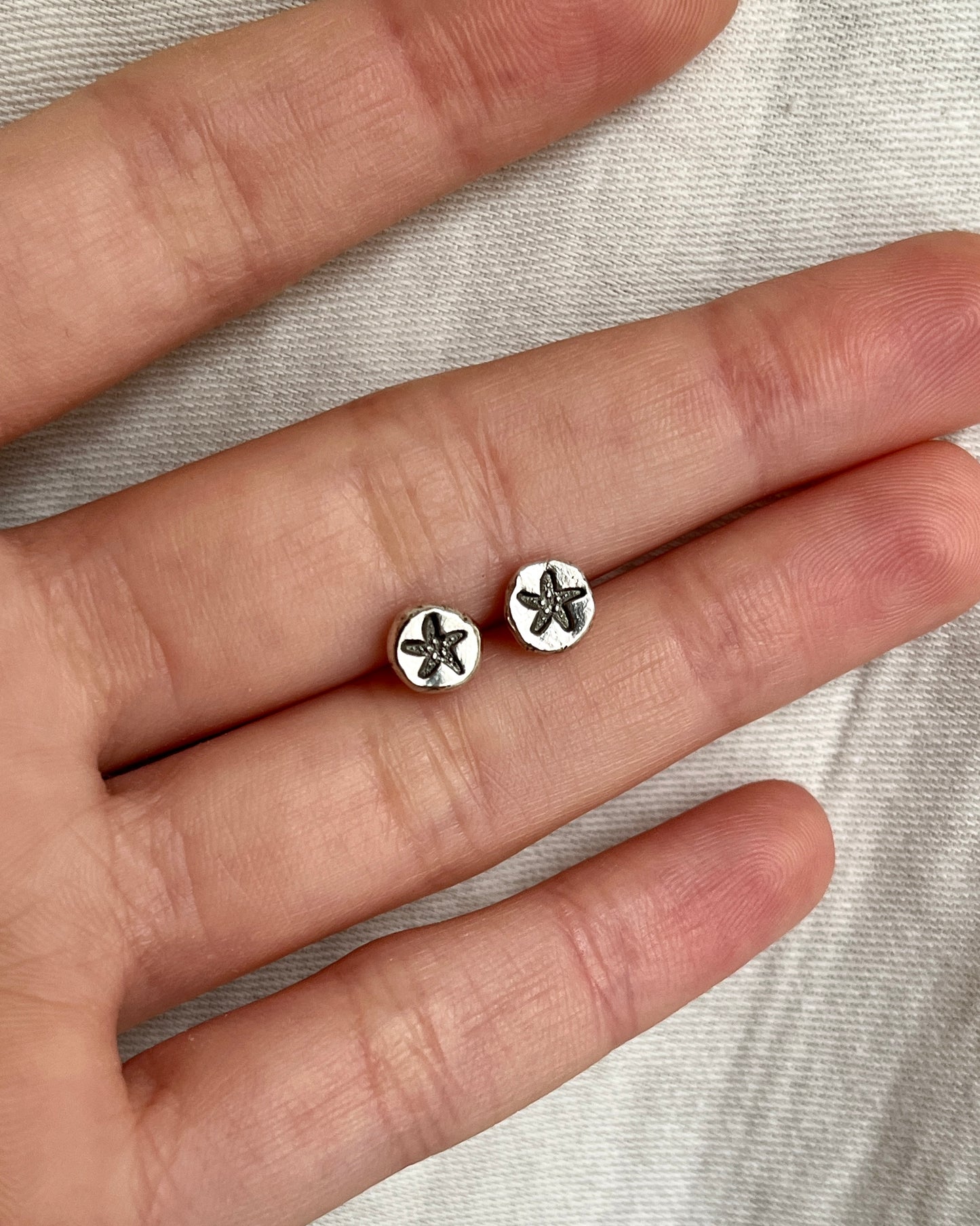 Nautical Stamp Stud Earrings