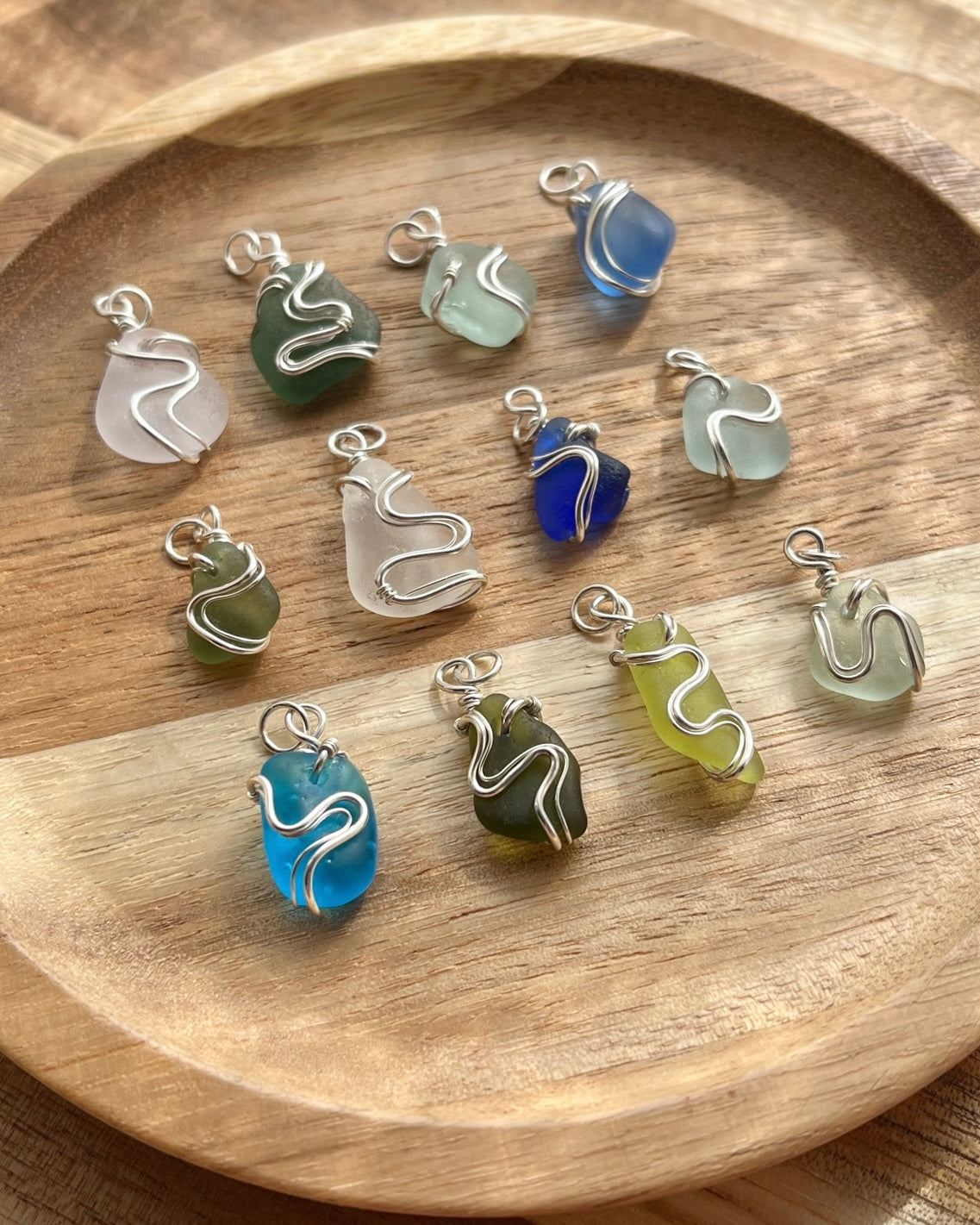 Forest Green Ripple Necklace