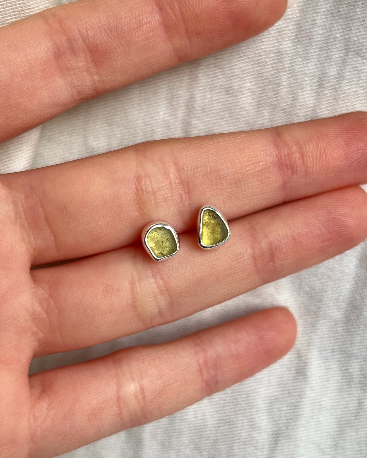 Yellow Stud Earrings