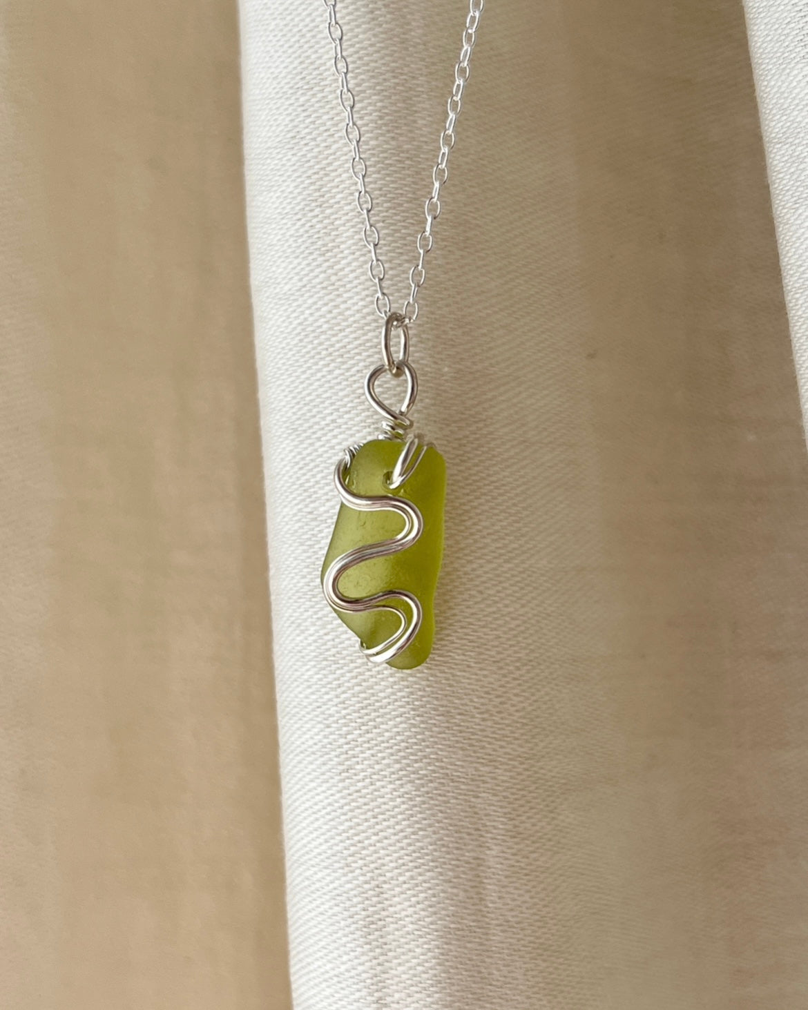 Lime Ripple Necklace