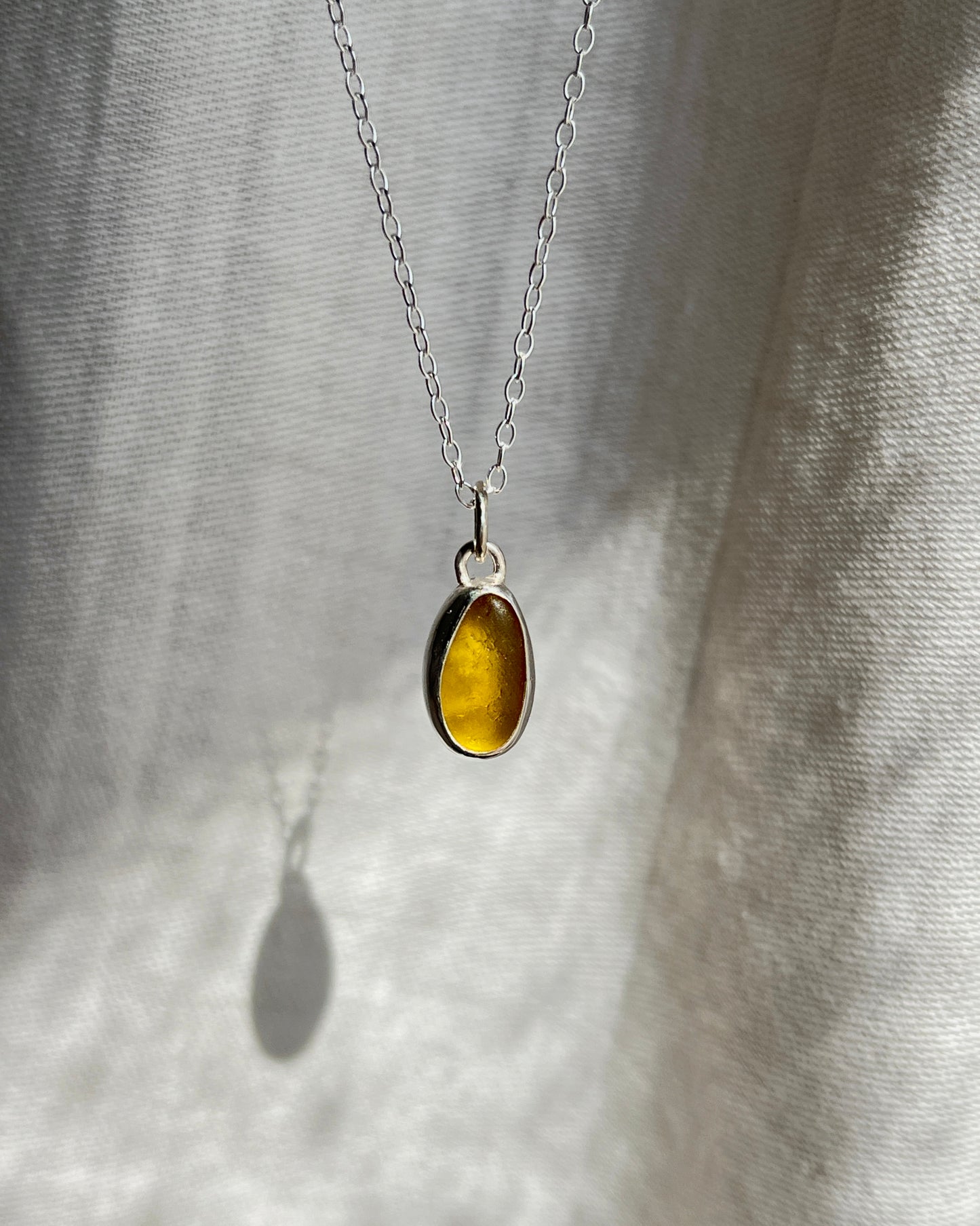 Seaham Yellow Bezel Necklace