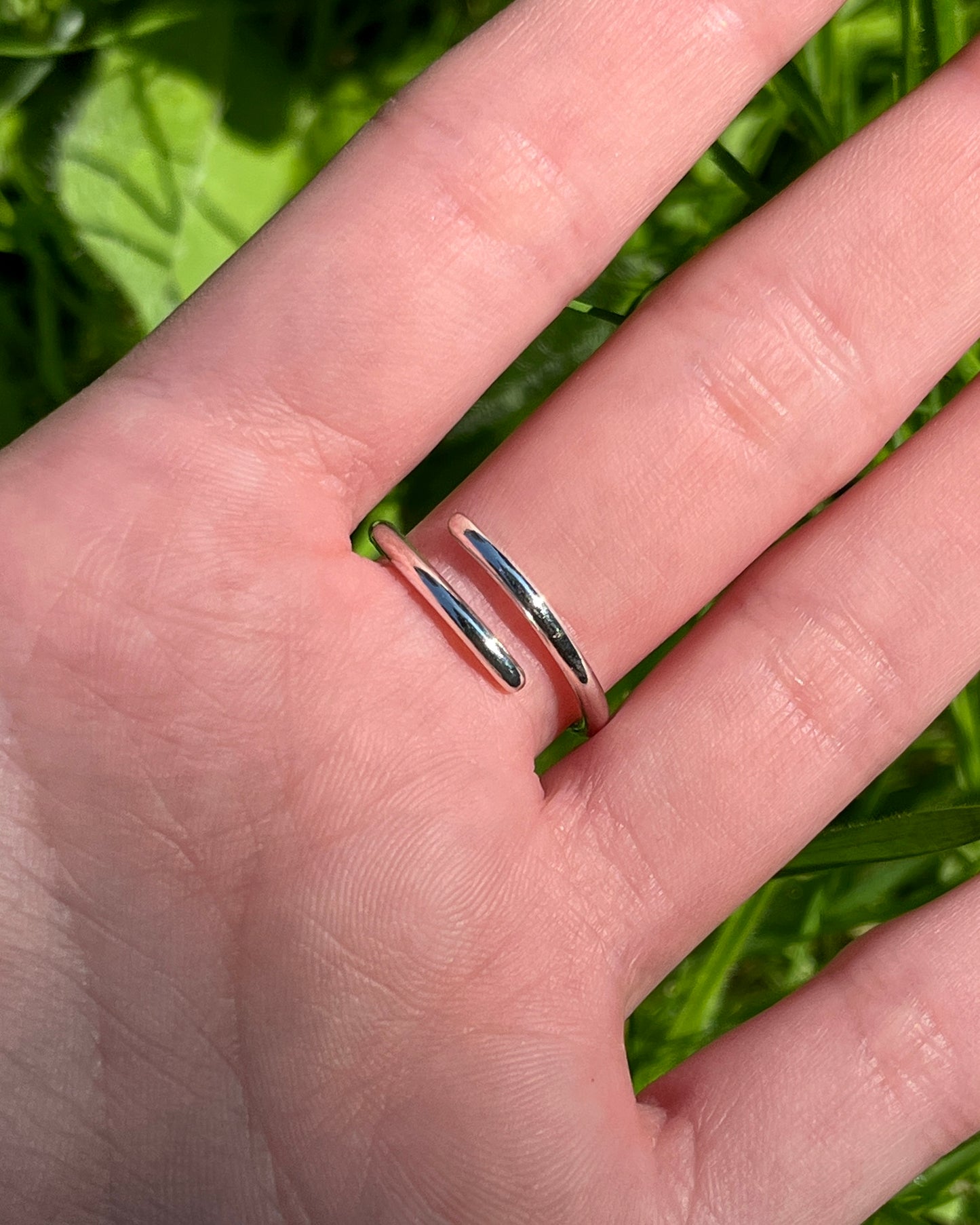 Olive Two-Toned Adjustable Ring