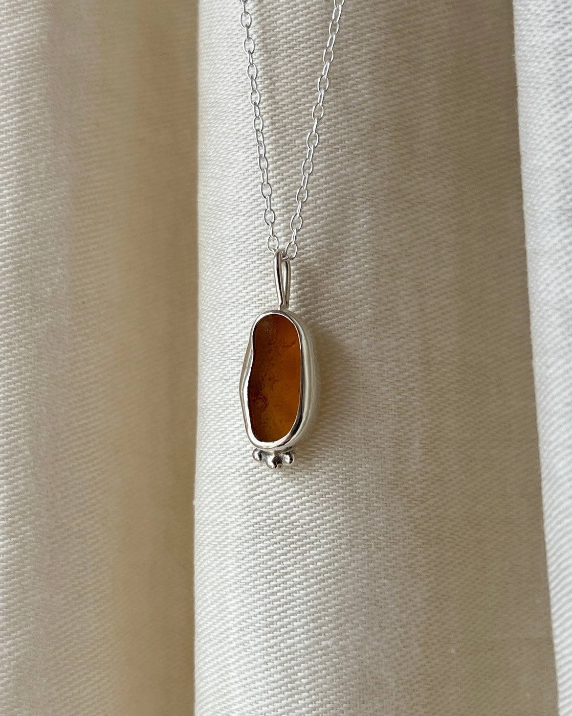 Amber Bezel Necklace